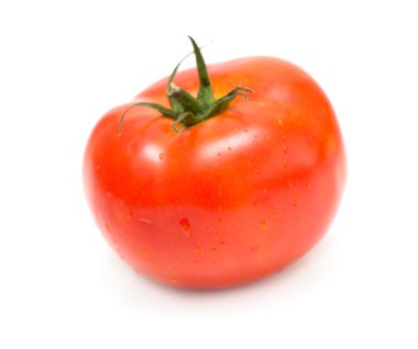 Kırmızı domates izole.