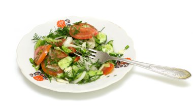 Tabakta sebze salatası