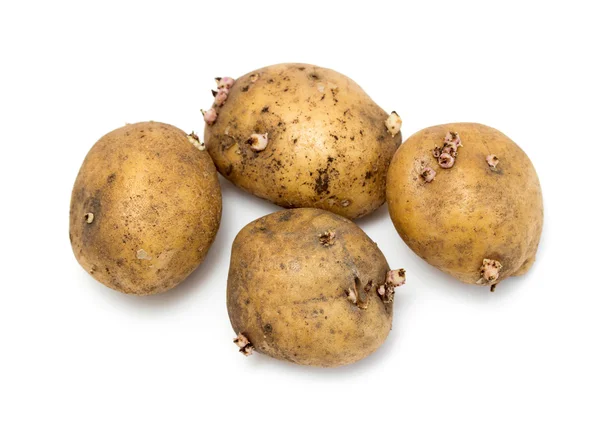 Pile of potatoes isolated — Stock Photo, Image