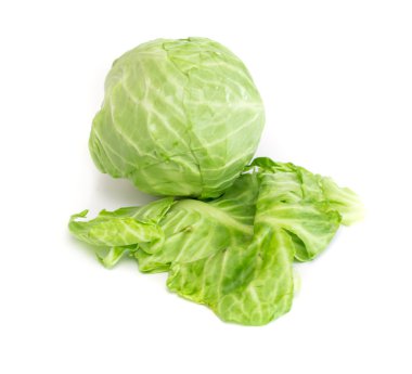 Taze yeşil lahana başı