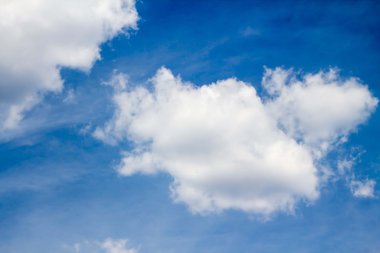 Mavi gökyüzündeki bulutlar