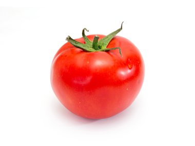 Kırmızı domates izole.