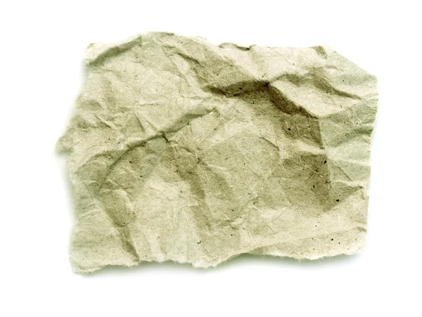 Verfrommeld papier karton — Stockfoto