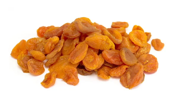 Apricots dried on a white — Stock Photo, Image