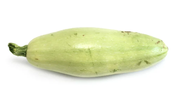 Grön zucchini på en vit — Stockfoto