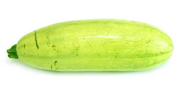 Groene courgette op een wit — Stockfoto