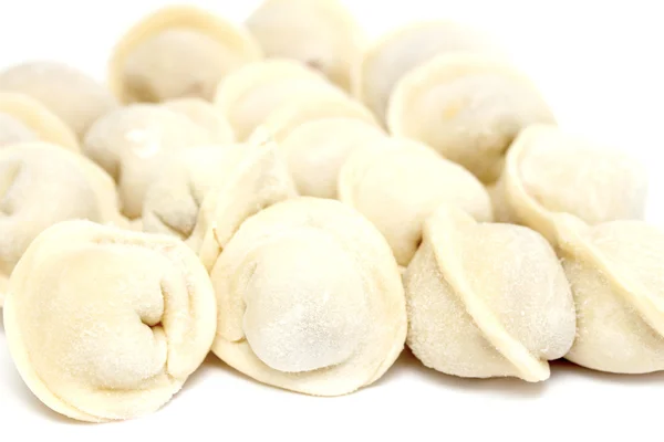 Färska frysta dumplings — Stockfoto