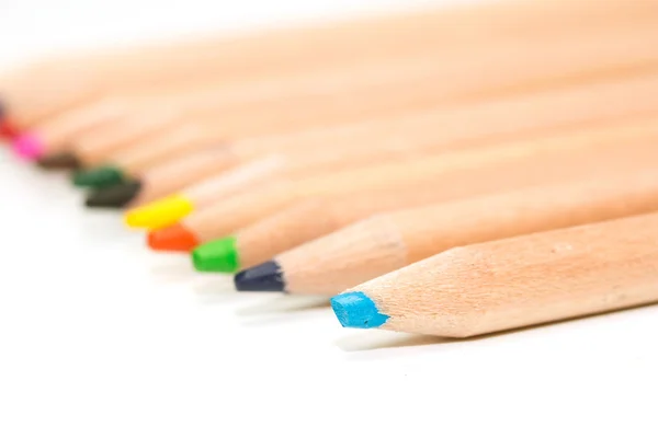 Houten potloden geïsoleerd — Stockfoto