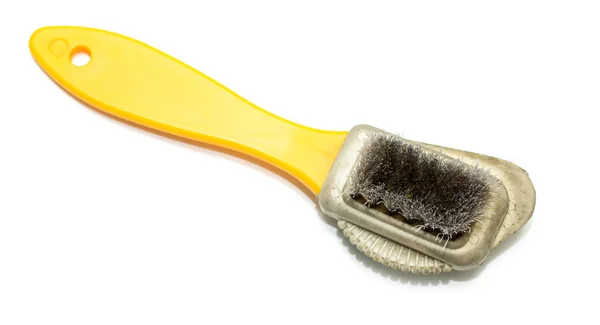 Old brush for shoe — Stock Photo, Image