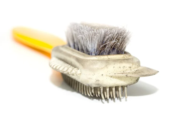 Old brush for shoe — Stock Photo, Image