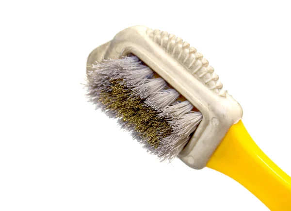 Old brush for shoe — Stock Photo, Image