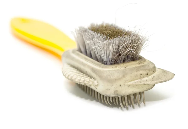 Old brush for shoe — Stock Photo, Image