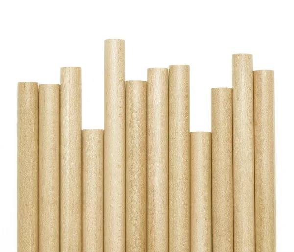 Дерев'яні олівці, ізольовані — стокове фото
