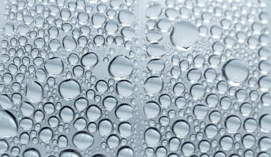 Camdaki su damlaları