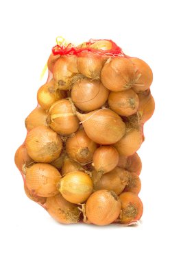 Beyaz soğan yığını
