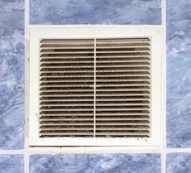 Kafes ızgara duvarında