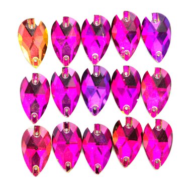 Renkli kristal kolye