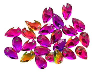 Renkli kristal kolye