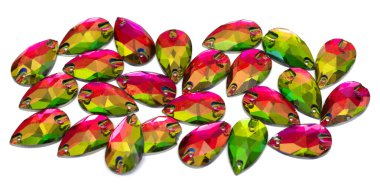 Renkli kristal kolye