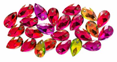 Renkli kristal kolye