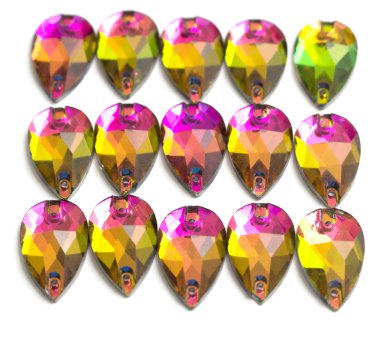 Renkli kristal kolye