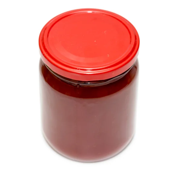 Jar met tomatensap — Stockfoto