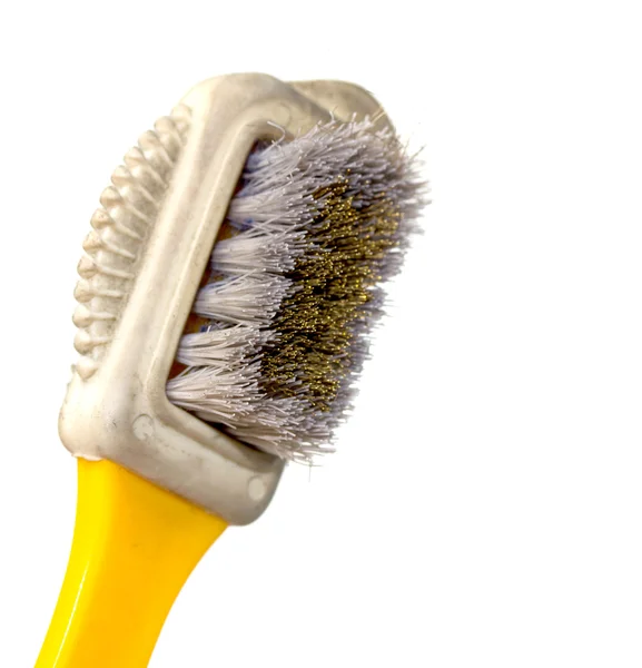 Old brush for shoe — Stock Photo, Image