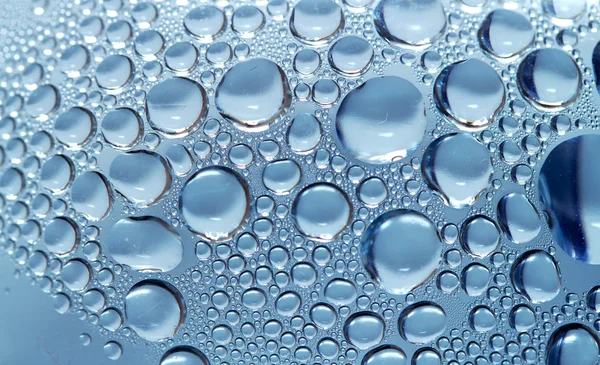 Drops of water on glass — Stock Photo, Image