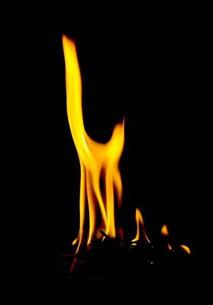 黒焦げの炎 — ストック写真
