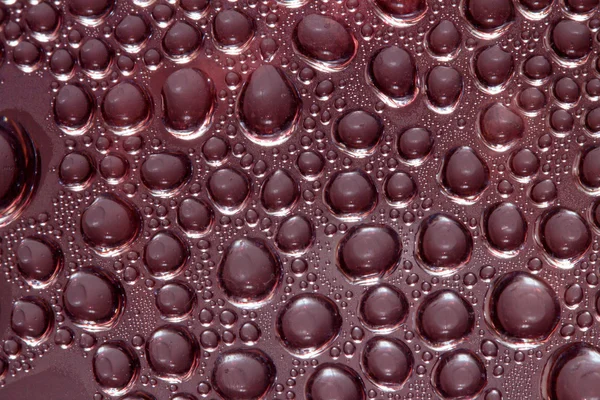 Gotas de água em vidro — Fotografia de Stock