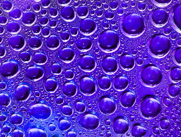 Gotas de agua sobre vidrio — Foto de Stock