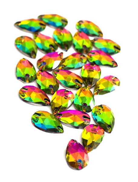 Diamantes de imitación de cristal colorido — Foto de Stock