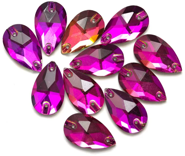 다채로운 수정 같은 모조 다이아몬드 — 스톡 사진