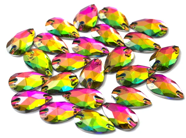 Renkli kristal kolye