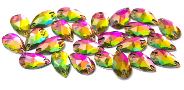 Renkli kristal kolye