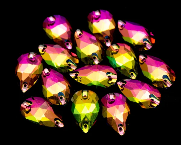 Colorful Crystal Rhinestones — Stock Photo, Image