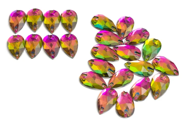 Colorful Crystal Rhinestones — Stock Photo, Image