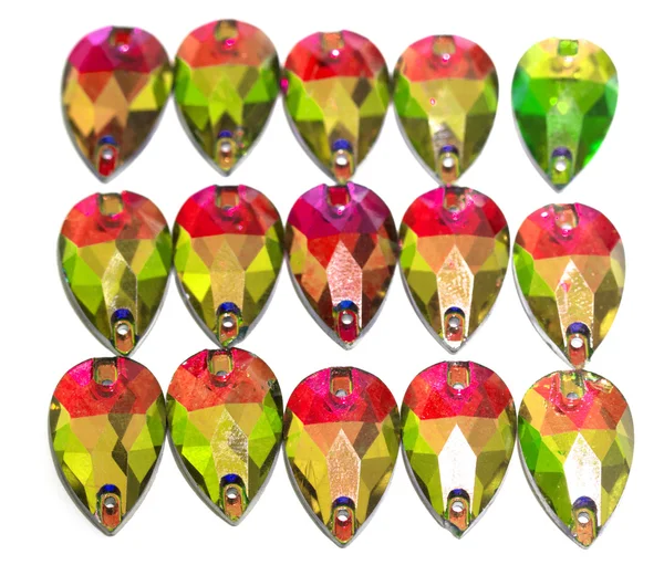 Renkli kristal kolye