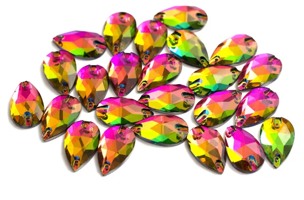 Diamantes de imitación de cristal colorido —  Fotos de Stock
