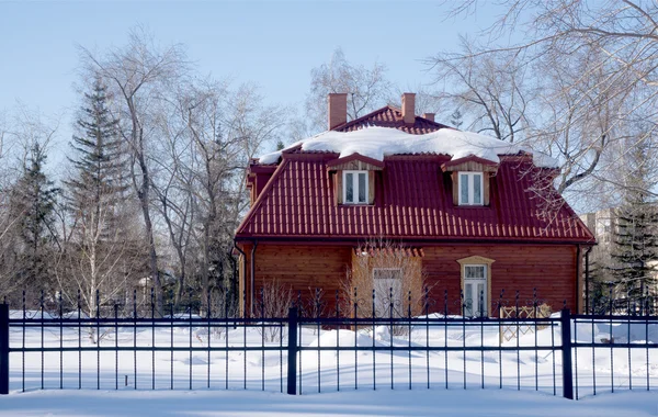 Red brick house — Stock Photo, Image