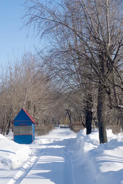 Taman kota musim dingin — Stok Foto