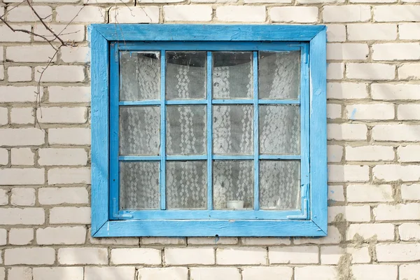 Blue frame window — Stock Photo, Image