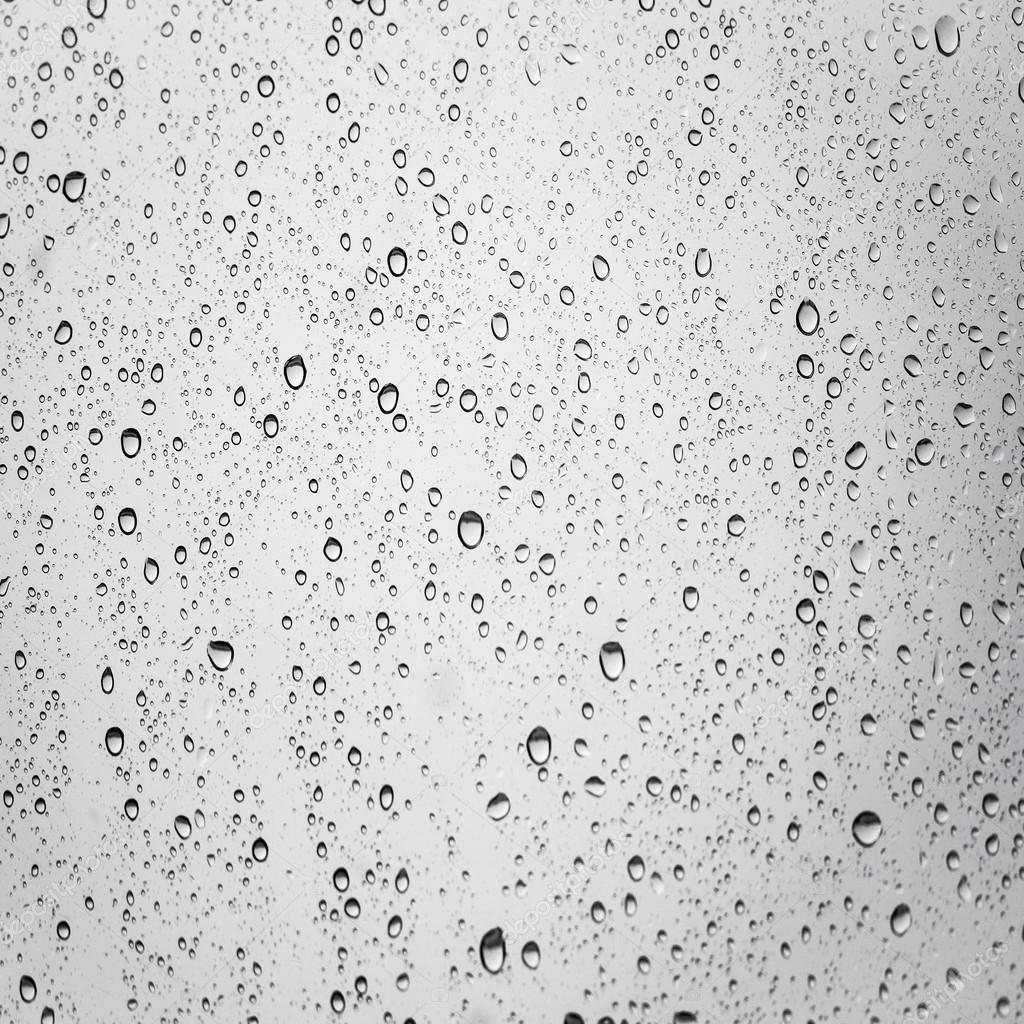 Raindrops on window glass