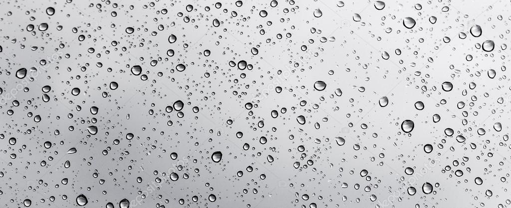 Raindrops on window glass