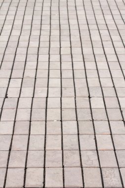 Perspektif içinde kare kömür topakları