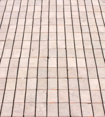 Perspektif içinde kare kömür topakları