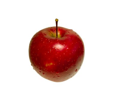 izole Kırmızı elma