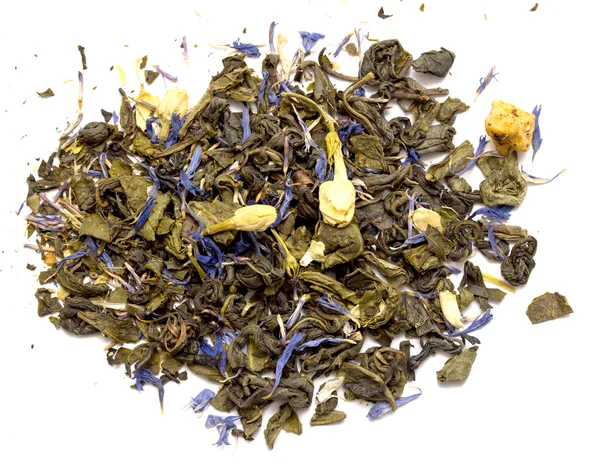 Зеленый чай с травами — стоковое фото