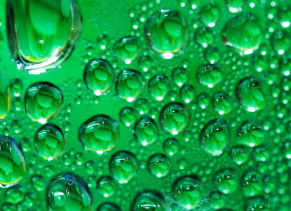 Gotas de água em vidro — Fotografia de Stock