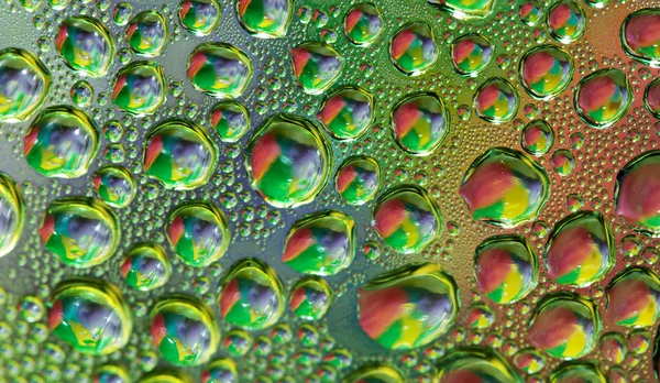 Water drops on glass — Stock Photo, Image